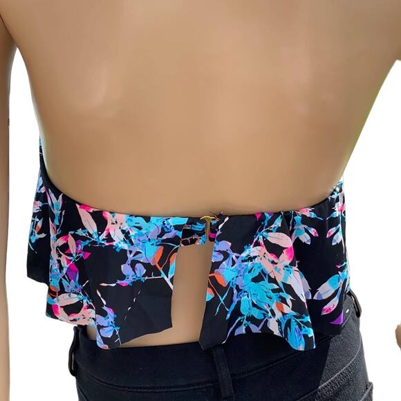 Pacsun Beach Riot Strapless Bikini Top, Size L, Flounce Bandeau Swimsuit NWT - Picture 4 of 6